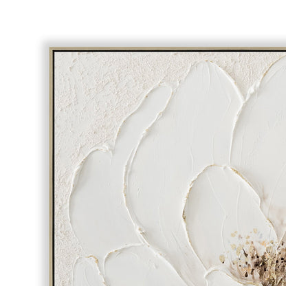 CAR12187-CLO 80 x 80cm Framed Canvas - Natural