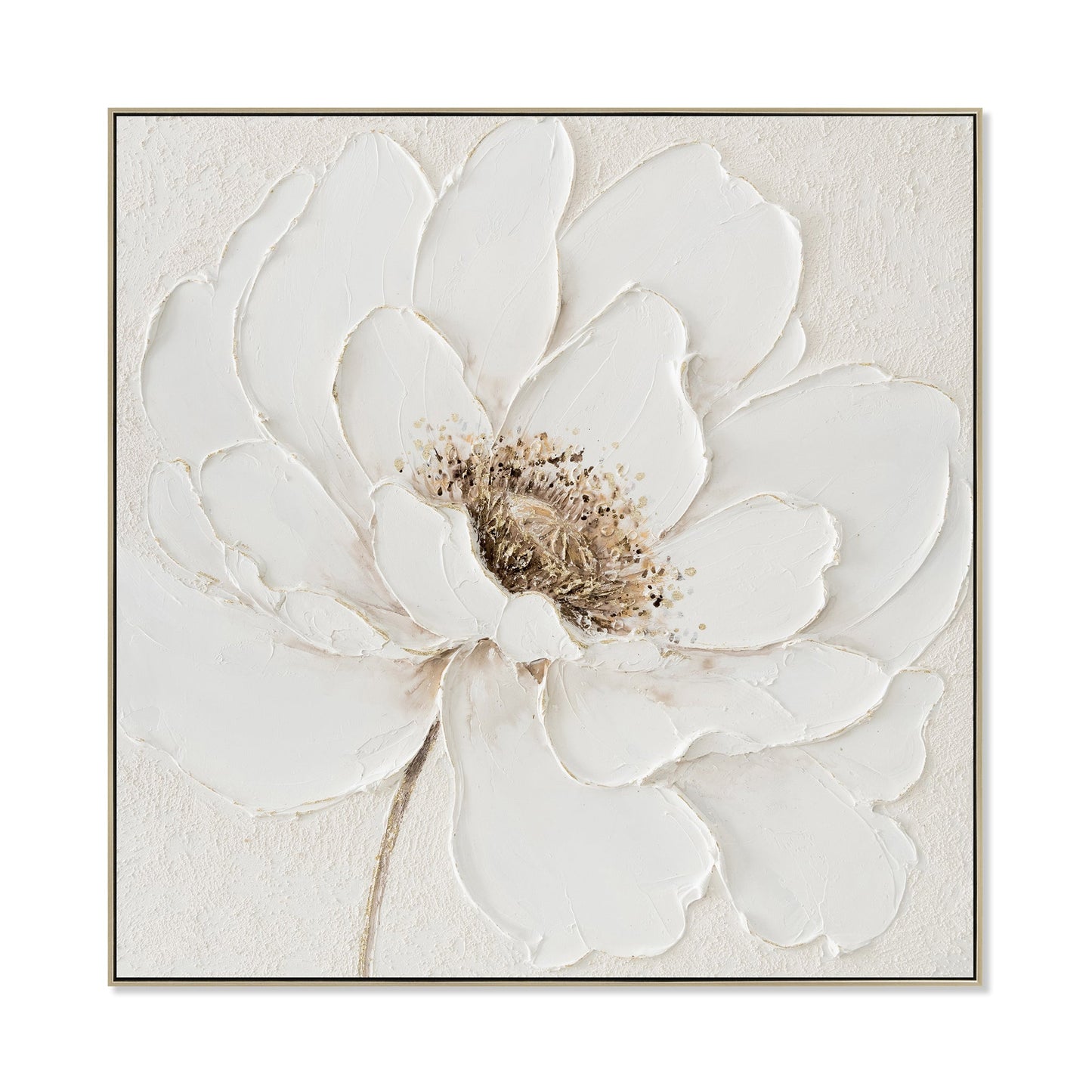 CAR12187-CLO 80 x 80cm Framed Canvas - Natural