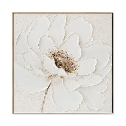 CAR12187-CLO 80 x 80cm Framed Canvas - Natural