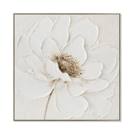 CAR12187-CLO 80 x 80cm Framed Canvas - Natural