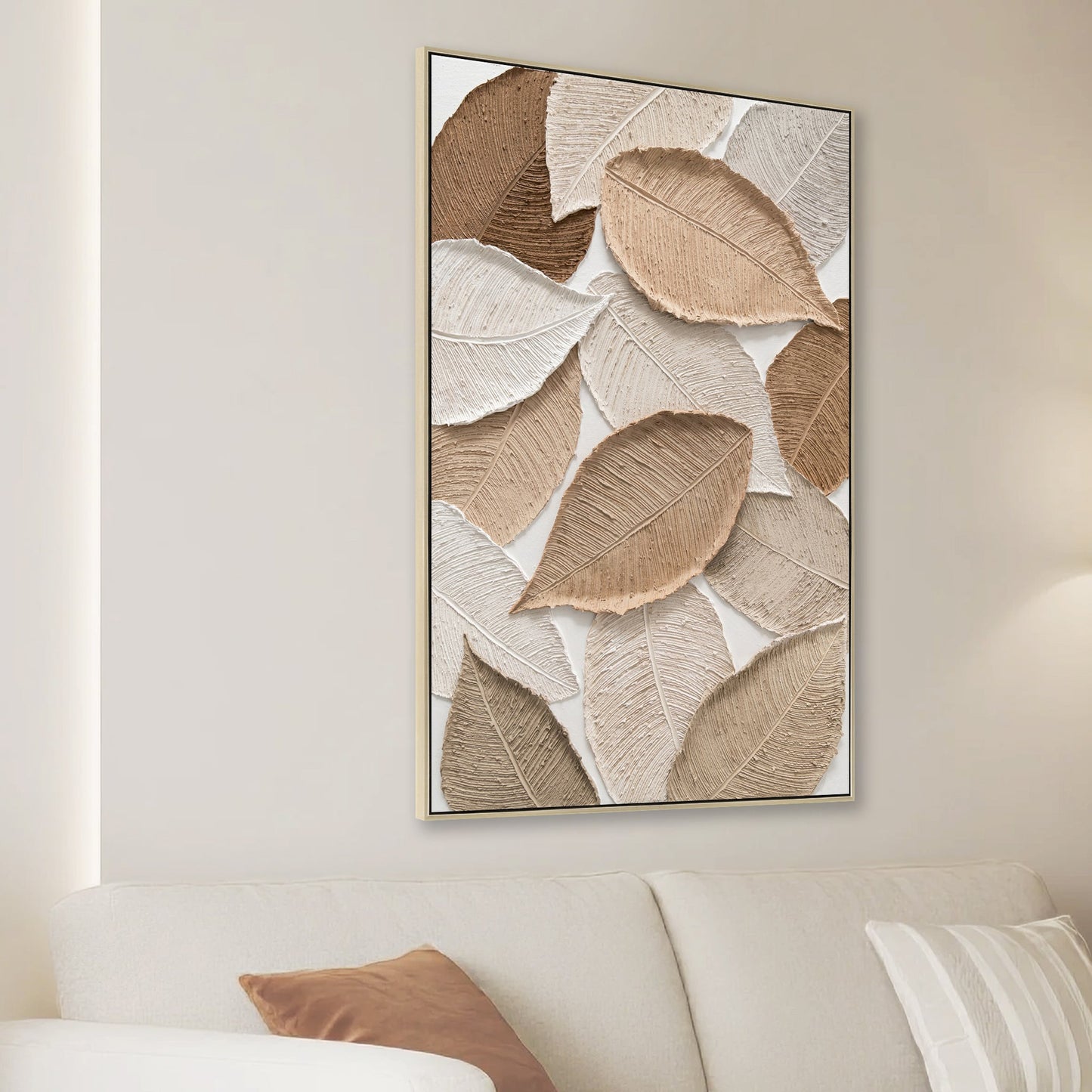 CAR12188-CLO 80 x 120cm Framed Canvas - Natural