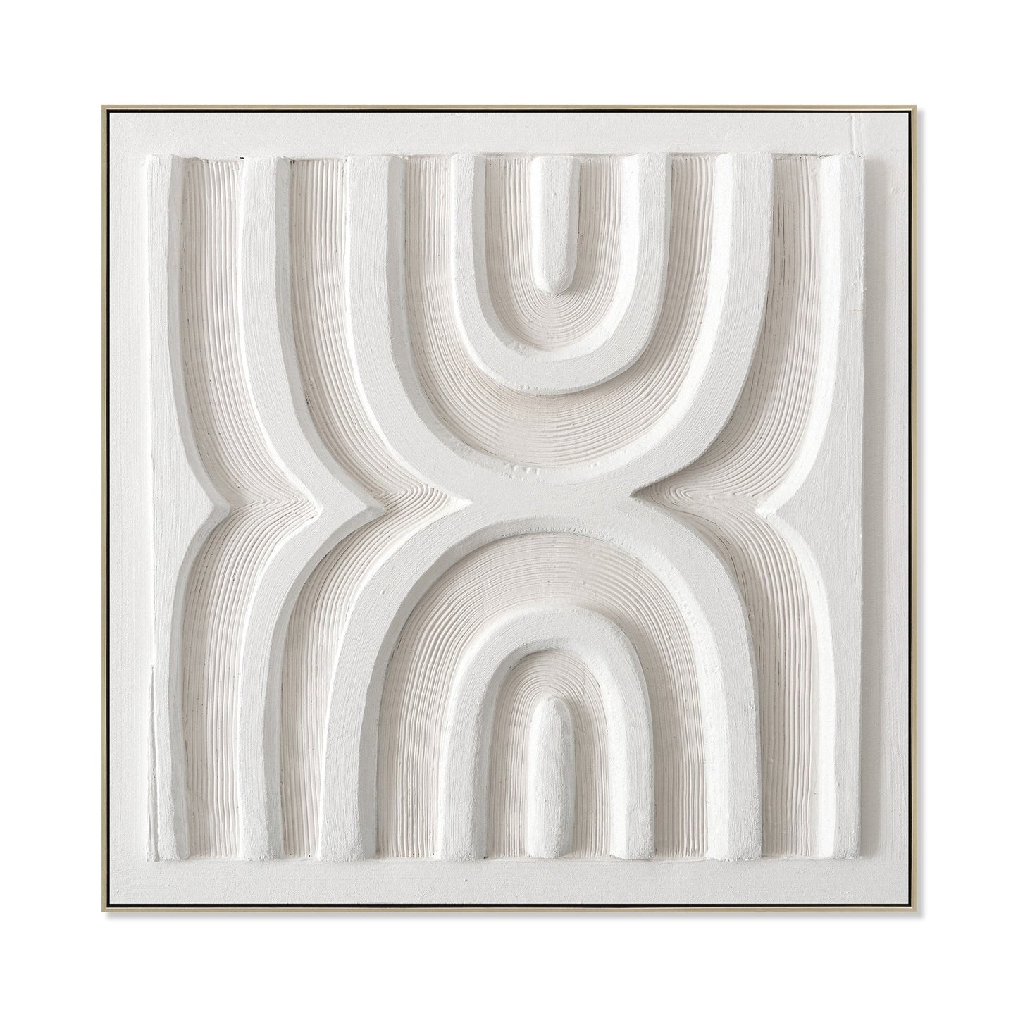 CAR12191-CLO 80 x 80cm Framed Canvas - Natural