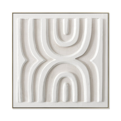 CAR12191-CLO 80 x 80cm Framed Canvas - Natural