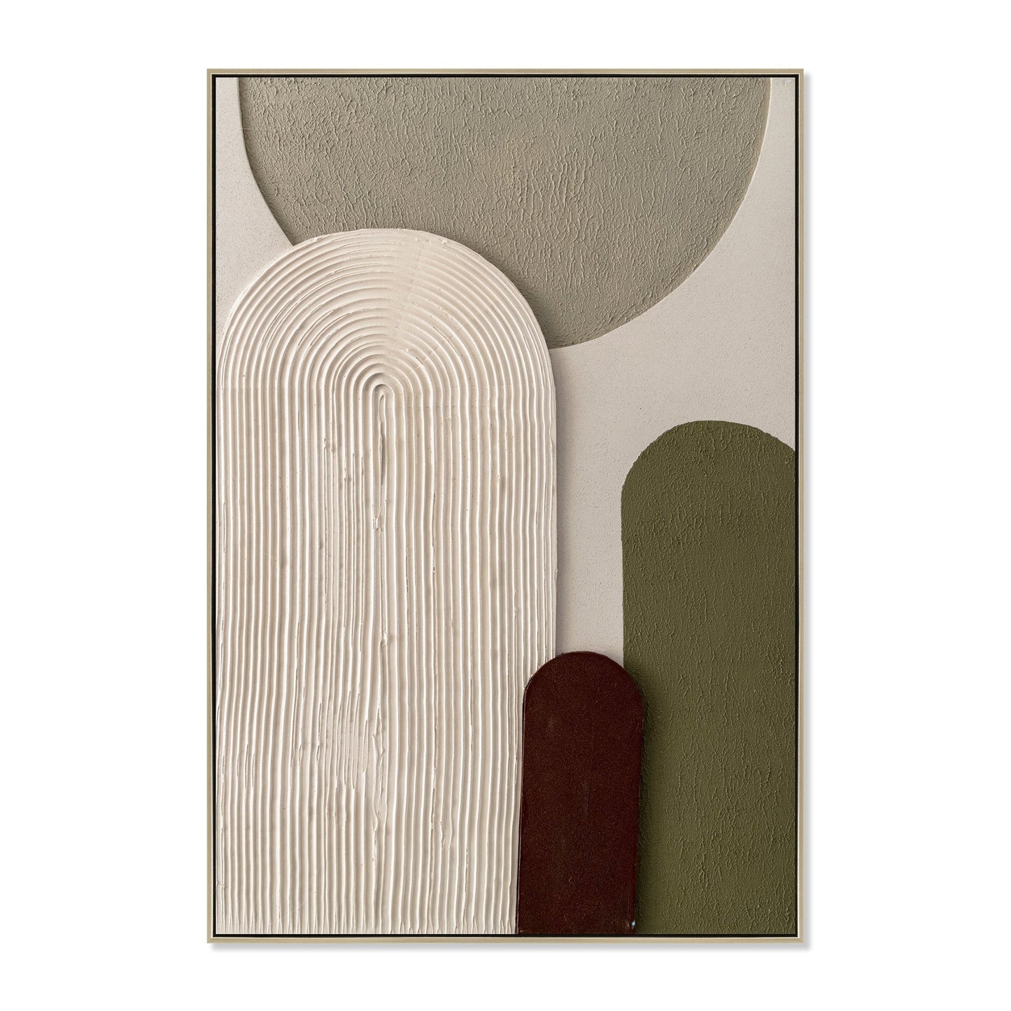 CAR12195-CLO 60 x 90cm Framed Canvas - Natural