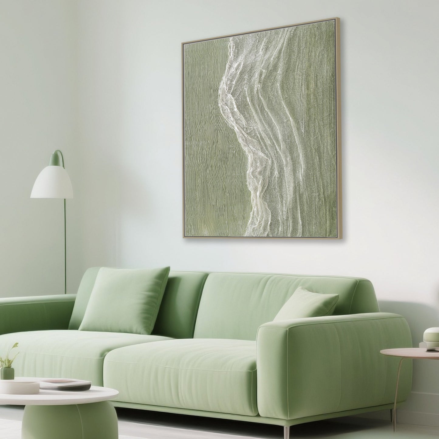 CAR12196-CLO 80 x 100cm Framed Canvas - Natural