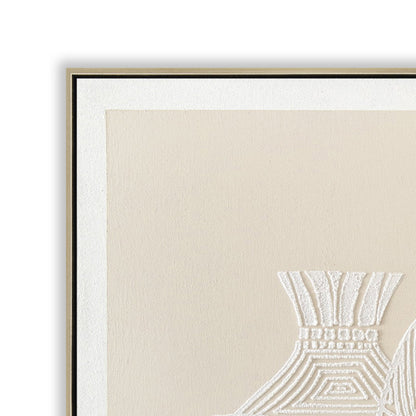 CAR12198-CLO 120 x 80cm Framed Canvas - Natural