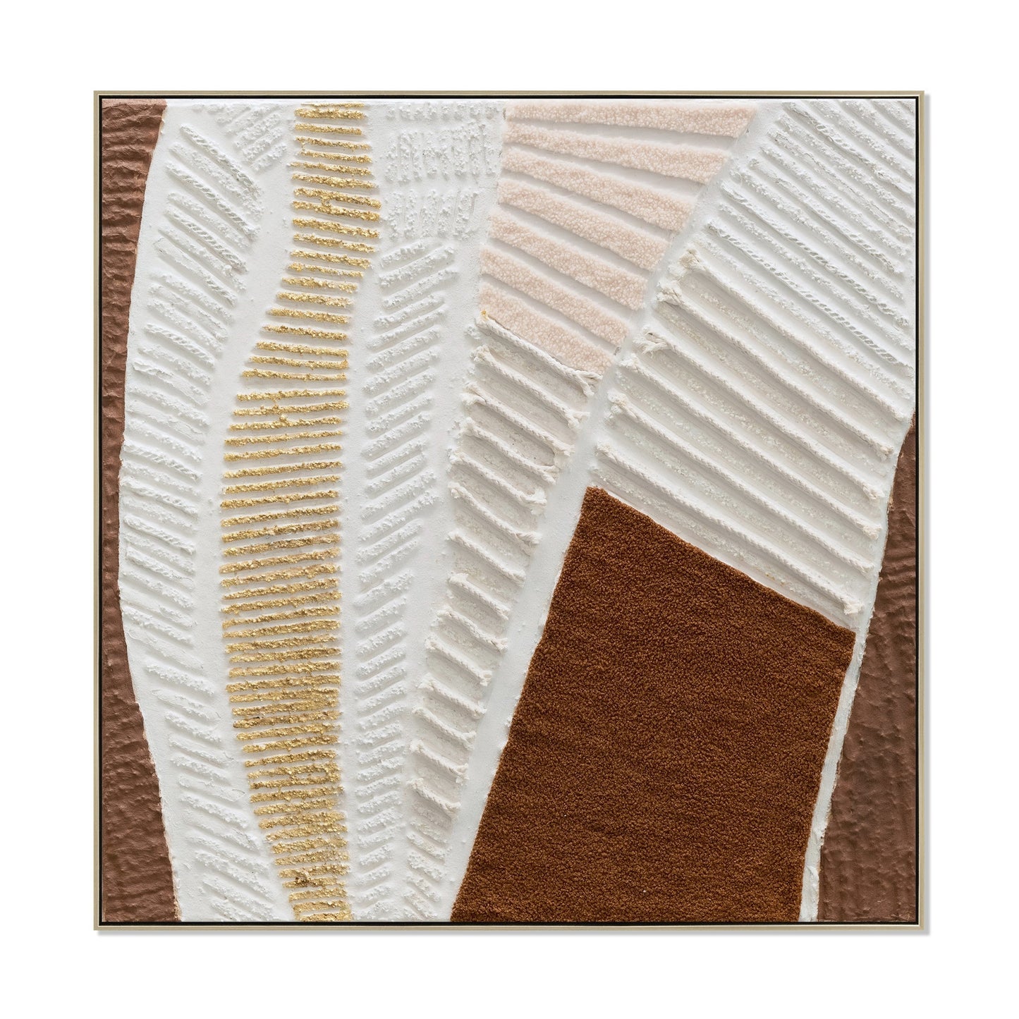 CAR12200-CLO 100 x 100cm Framed Canvas - Natural