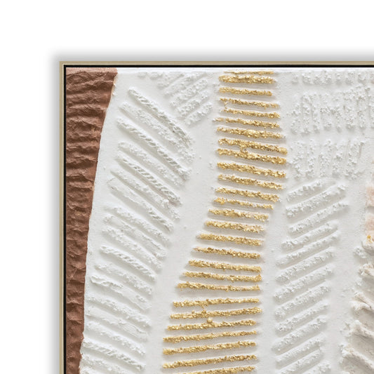 CAR12200-CLO 100 x 100cm Framed Canvas - Natural