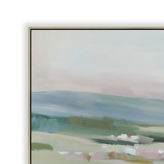 CAR12201-CLO 100 x 100cm Framed Canvas - Natural