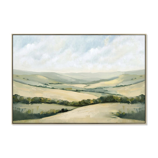 CAR12204-CLO 120 x 80cm Framed Canvas - Natural