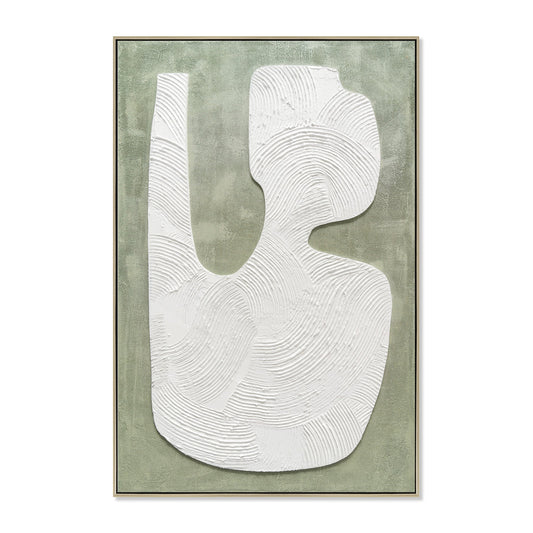 CAR12209-CLO 80 x 120cm Framed Canvas - Natural