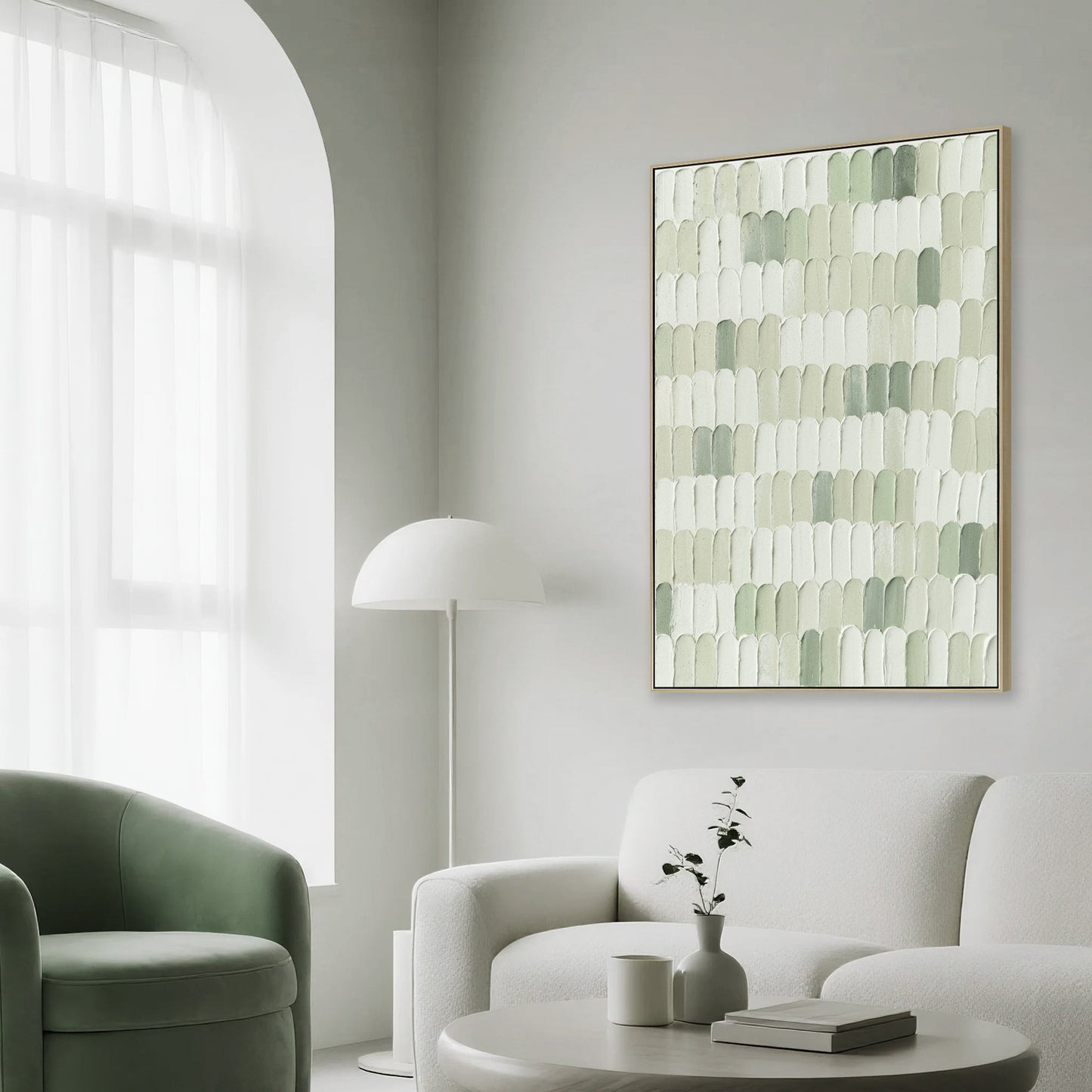 CAR12215-CLO 60 x 90cm Framed Canvas - Natural