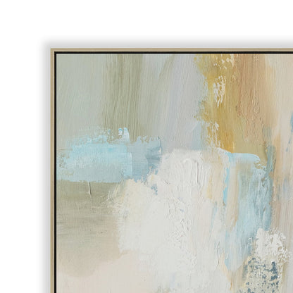 CAR12219-CLO 80 x 80cm Framed Canvas - Natural