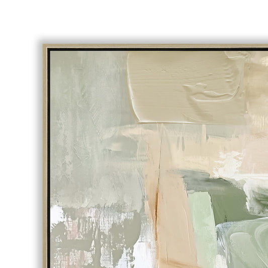 CAR12224-CLO 80 x 120cm Framed Canvas - Natural