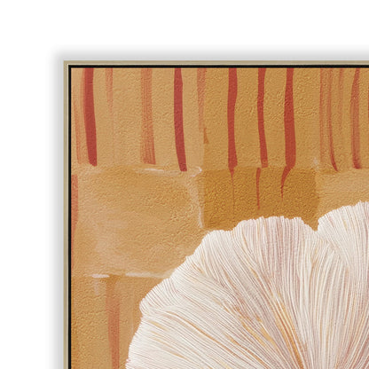 CAR12225-CLO 80 x 80cm Framed Canvas - Natural