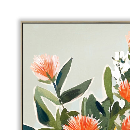 CAR12230-CLO 80 x 80cm Framed Canvas - Natural