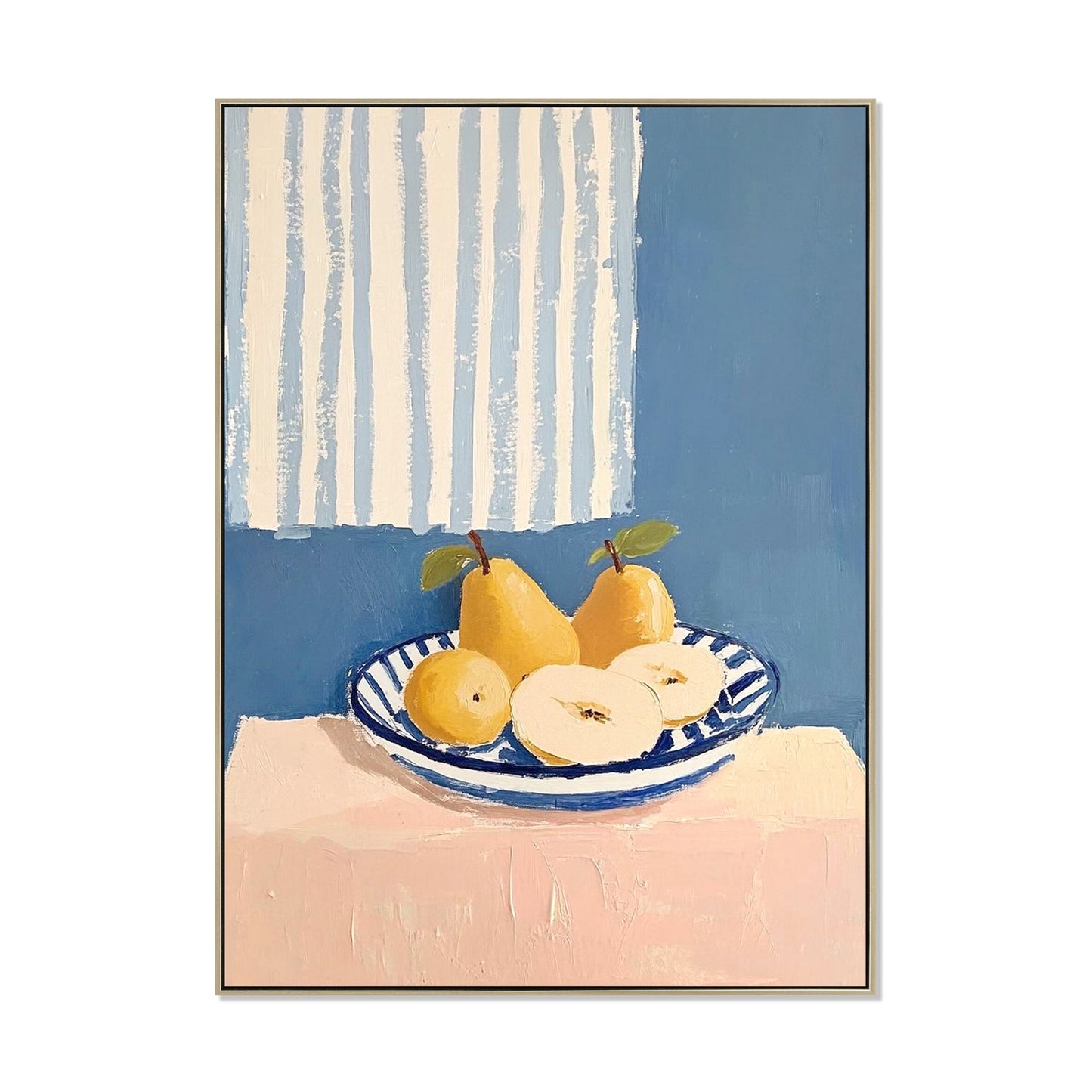 CAR12232-CLO 80 x 120cm Framed Canvas - Natural