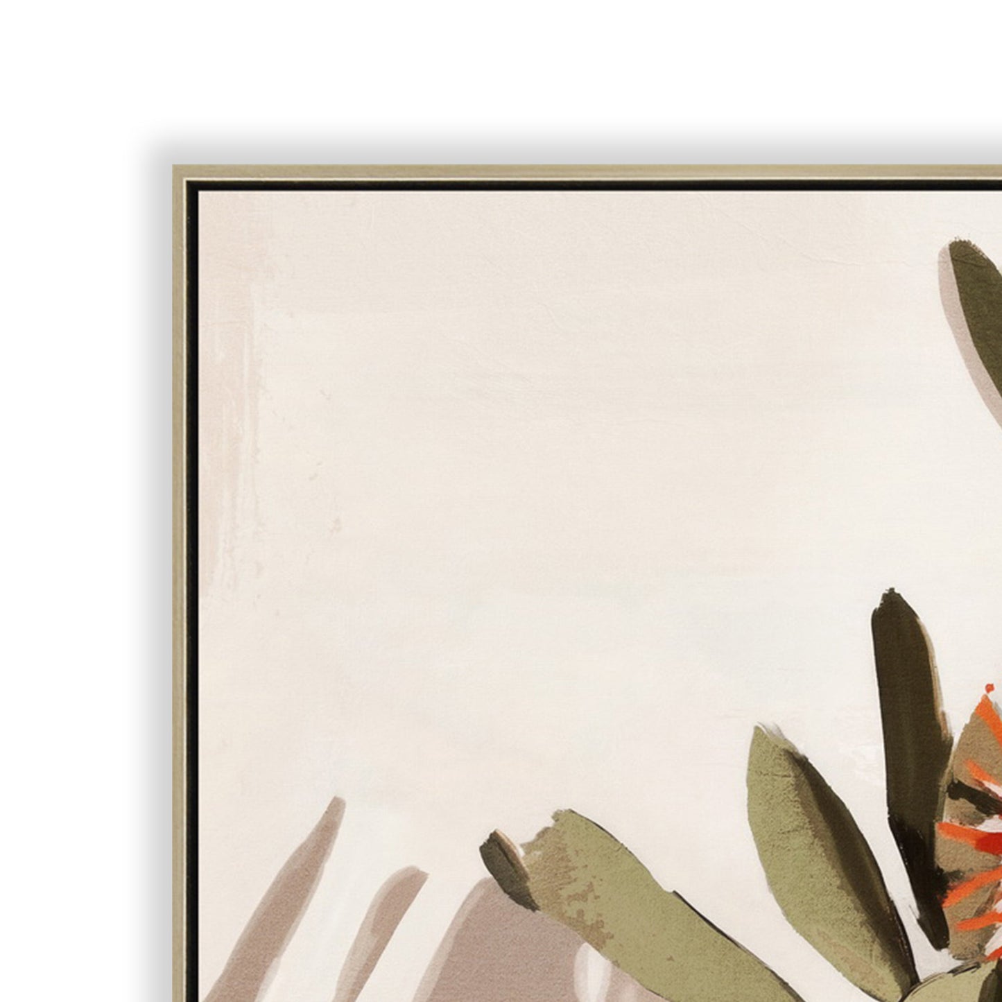 CAR12233-CLO 60 x 90cm Framed Canvas - Natural