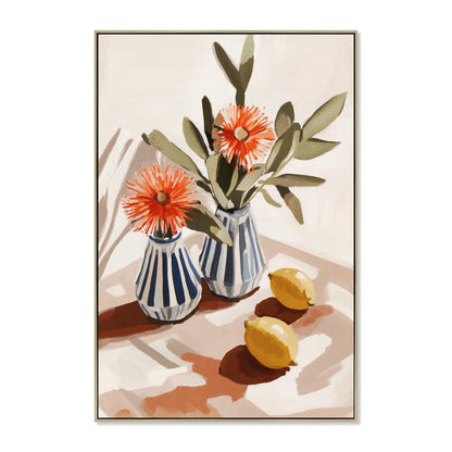 CAR12233-CLO 60 x 90cm Framed Canvas - Natural