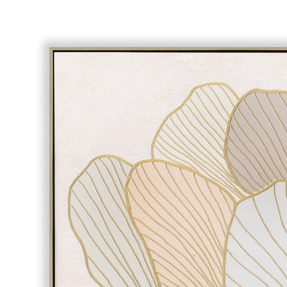 CAR12236-CLO 80 x 80cm Framed Canvas - Natural