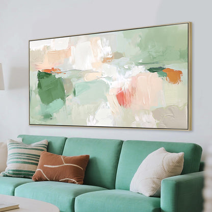 CAR12238-CLO 140 x 70cm Framed Canvas - Natural