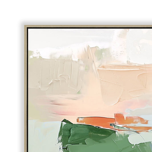 CAR12238-CLO 140 x 70cm Framed Canvas - Natural