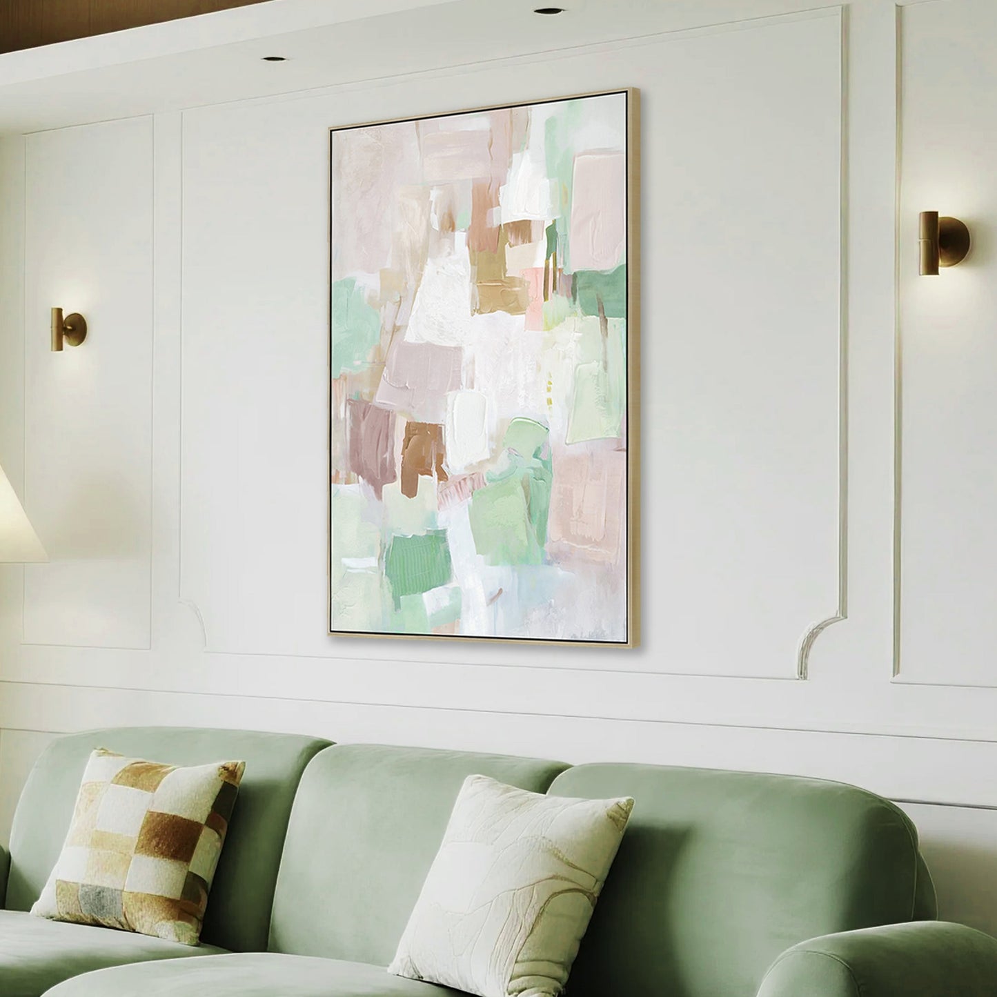 CAR12239-CLO 80 x 120cm Framed Canvas - Natural