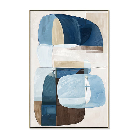 CAR12242-CLO 80 x 120cm Framed Canvas - Natural