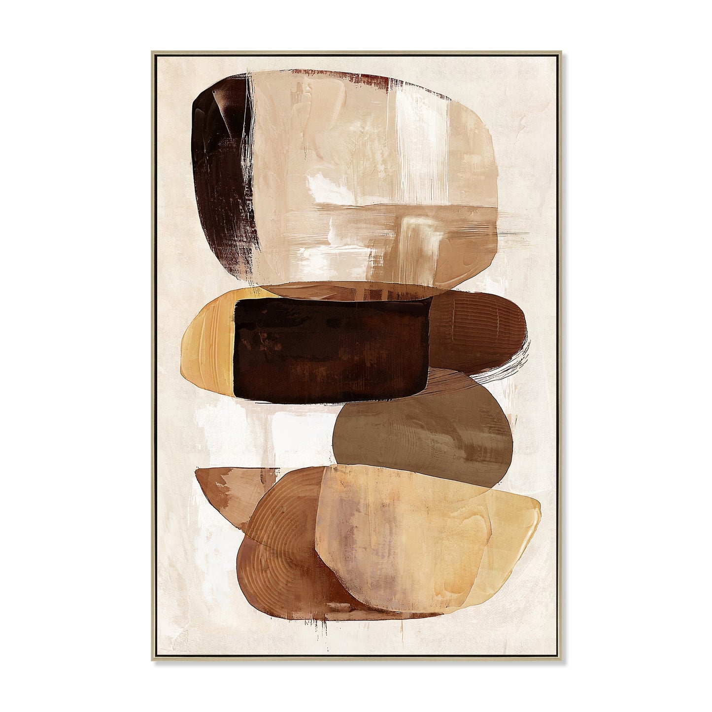 CAR12243-CLO 80 x 120cm Framed Canvas - Natural