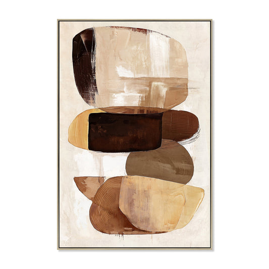 CAR12243-CLO 80 x 120cm Framed Canvas - Natural