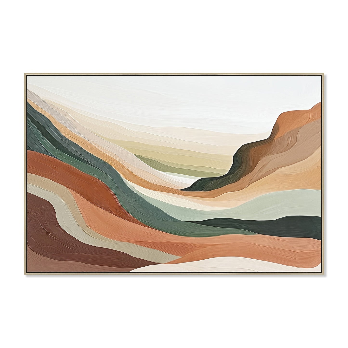 CAR12244-CLO 120 x 80cm Framed Canvas - Natural