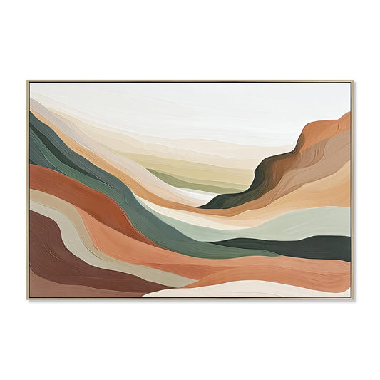CAR12244-CLO 120 x 80cm Framed Canvas - Natural
