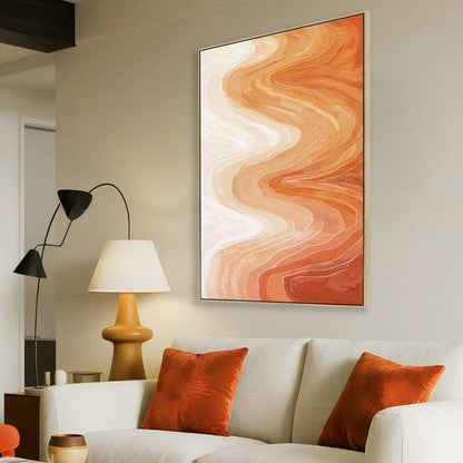 CAR12248-CLO 100 x 150cm Framed Canvas - Natural