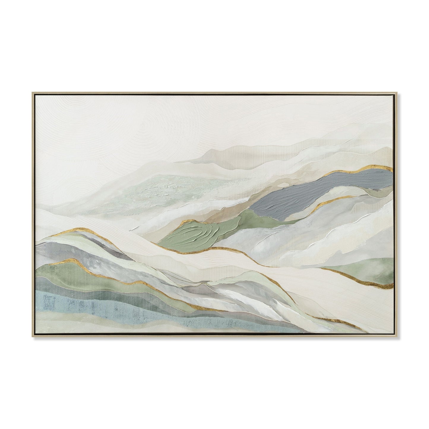 CAR12253-CLO 120 x 80cm Framed Canvas - Natural