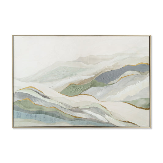 CAR12253-CLO 120 x 80cm Framed Canvas - Natural