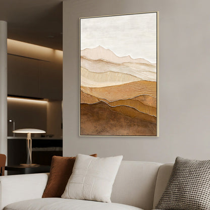 CAR12255-CLO 80 x 120cm Framed Canvas - Natural