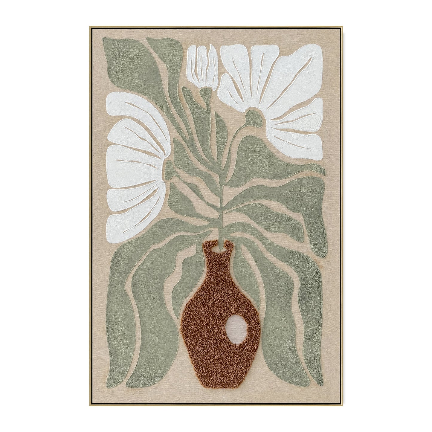 CAR12309-CLO 60 x 90cm Framed Canvas - Light Natural