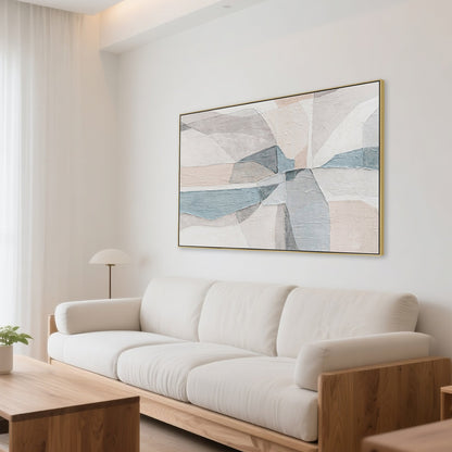 CAR12310-CLO 120 x 80cm Framed Canvas - Light Natural