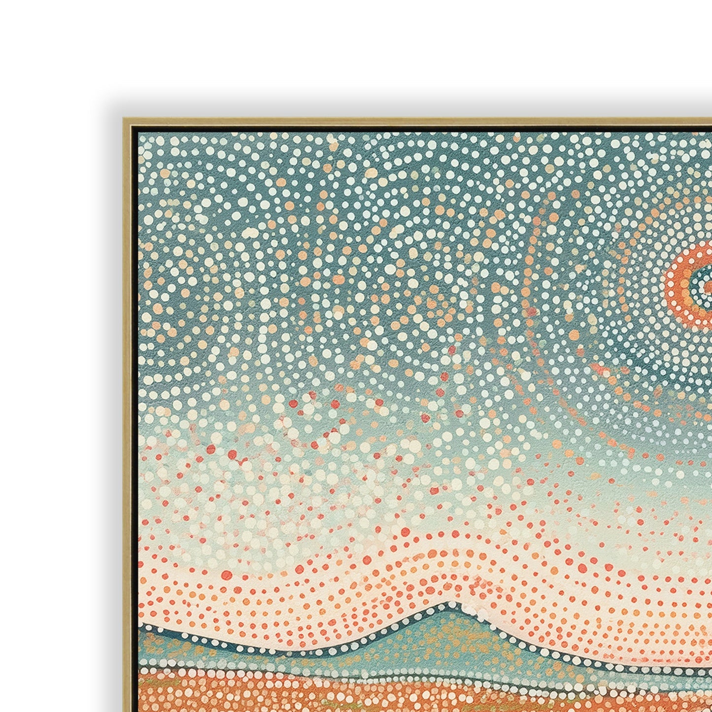 CAR12311-CLO 80 x 80cm Framed Canvas - Light Natural