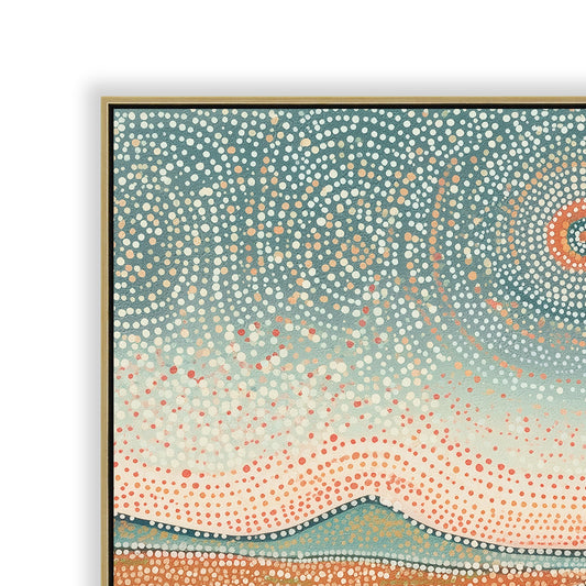 CAR12311-CLO 80 x 80cm Framed Canvas - Light Natural