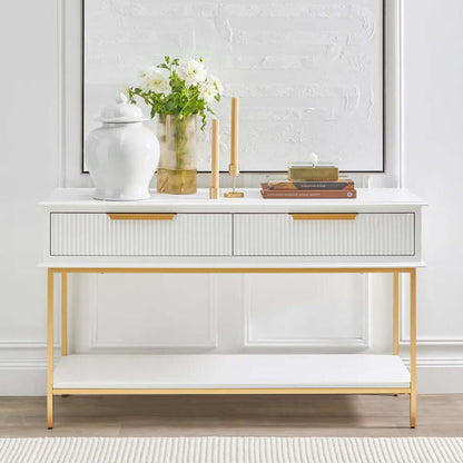 Aimee Console Table - Small White