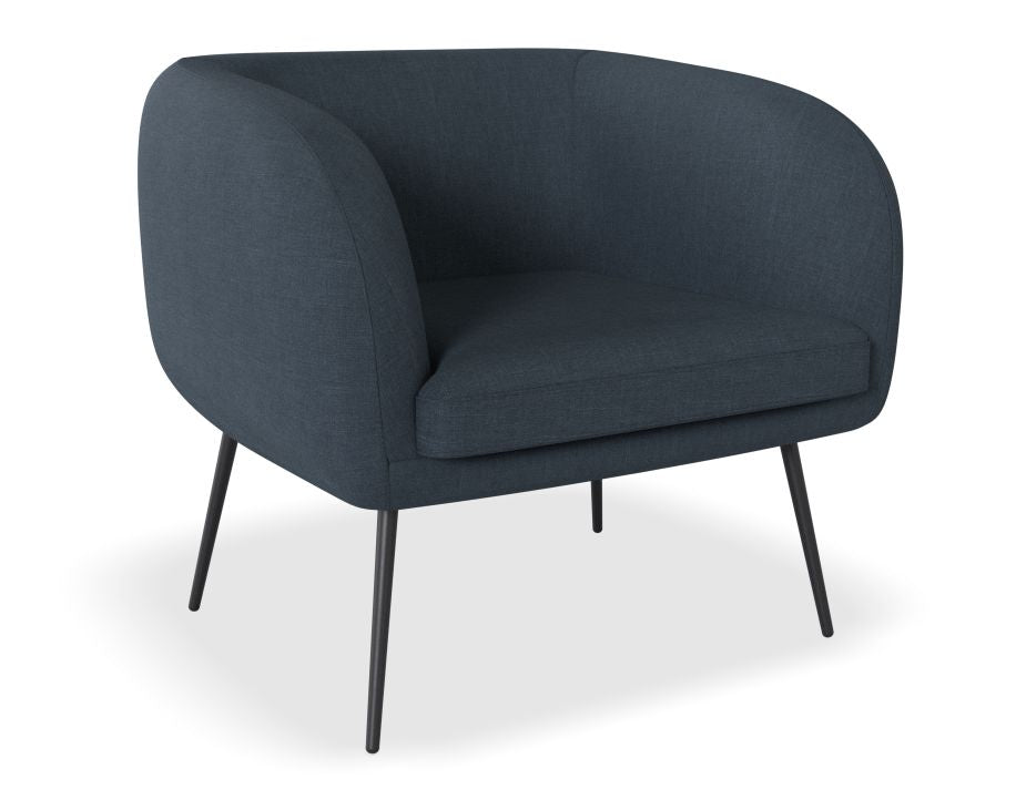 Amour Lounge Chair - Midnight Blue