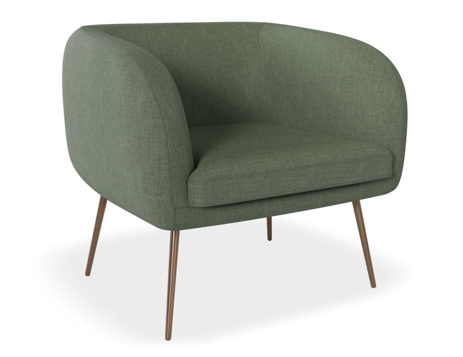Amour Lounge Chair - Kelp Green