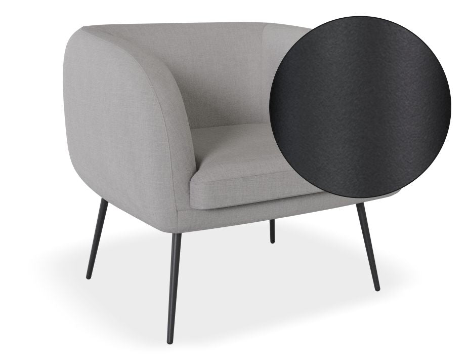 Amour Lounge Chair - Cloud Grey