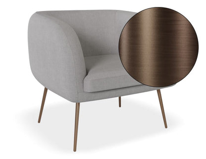 Amour Lounge Chair - Cloud Grey