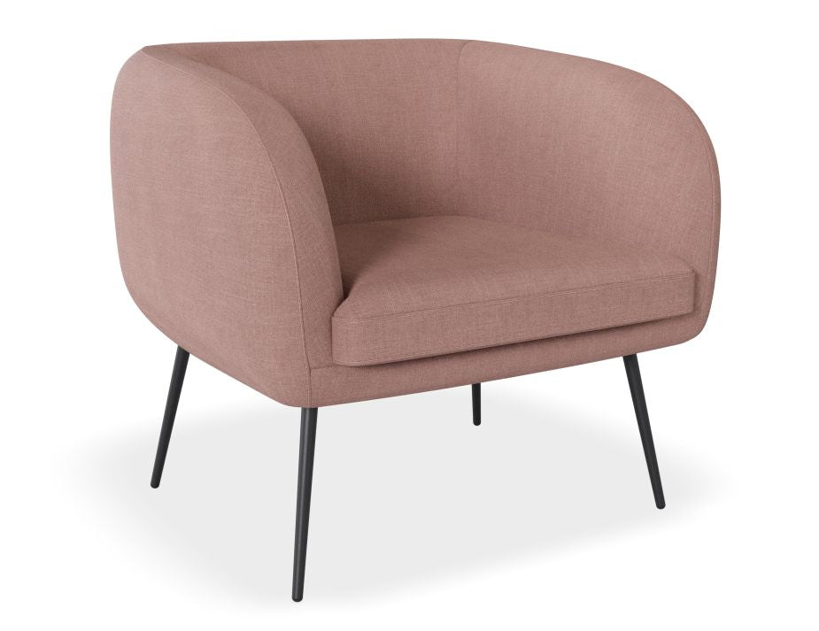 Amour Lounge Chair - Blush Pink