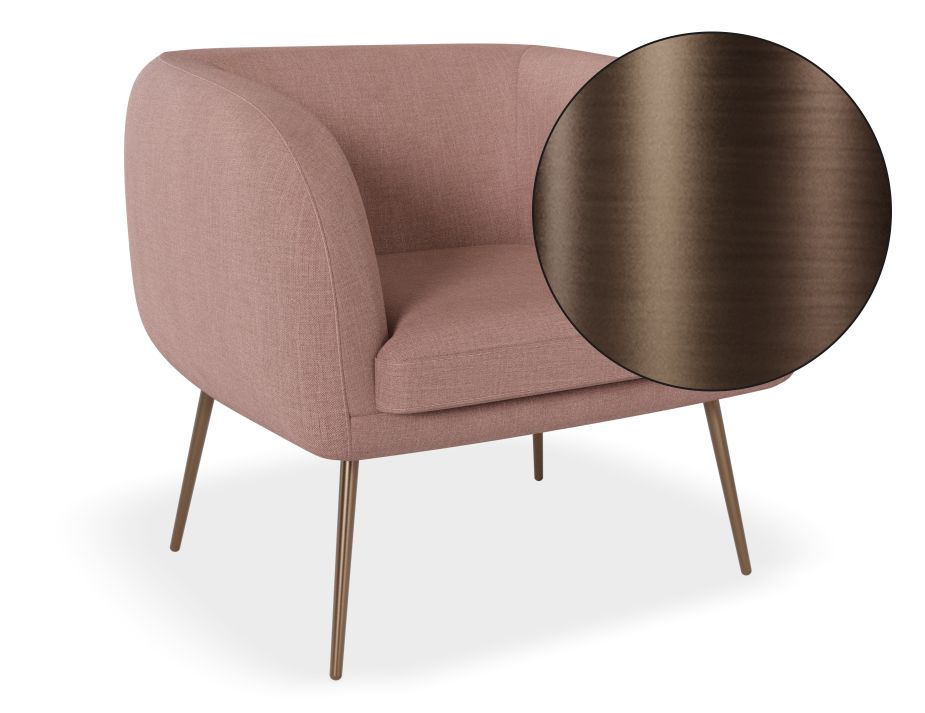 Amour Lounge Chair - Blush Pink