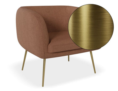 Amour Lounge Chair - Terracotta Rust