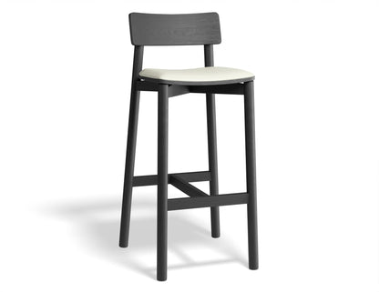 Andi Stool - Black with Pad - Upholstered Seat
