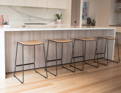 Ardent Stool - Steel Frame - Natural